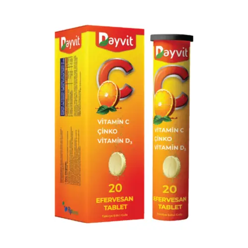 Dayvit Vitamin C/Çinko/ Vitamin D3 20 Efervesan Tablet