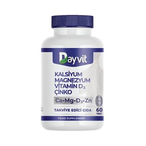 Dayvit Magnezyum/Kalsiyum/ Çinko/D3 60 Tablet
