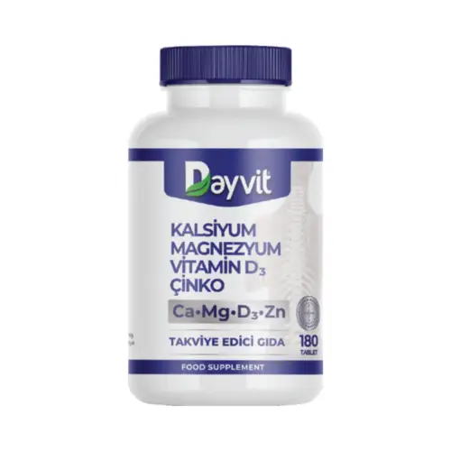 Dayvit Magnezyum/Kalsiyum/ Çinko/D3 180 Tablet