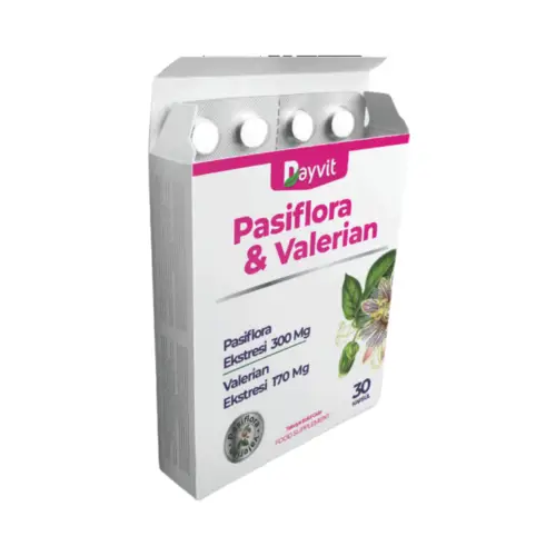 Dayvit Pasiflora & Valerian Kediotu 30 Kapsül