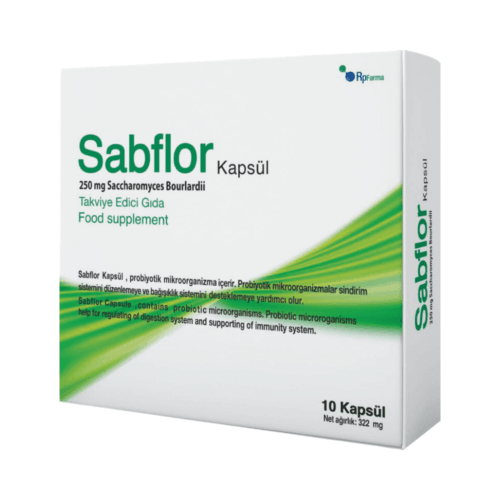 Sabflor Saccharomyces Bourlardi 250 mg 10 Kapsül